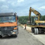 29.07.2015 Kielce. Ulica Pietraszki. Budowa ścieżki Green Velo. / Robert Felczak / Radio Kielce