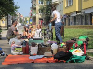 19.07.2015 Kielce. Śniadanie na bruku / Robert Felczak / Radio Kielce