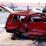 01.07.2015. Wypadek na skrzyżowaniu ulic Krakowskiej i Podklasztornej / Stanisław Blinstrub / Radio Kielce