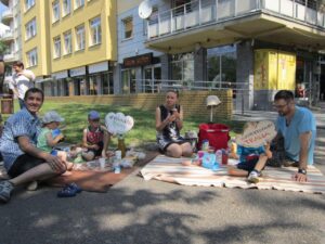 19.07.2015 Kielce. Śniadanie na bruku / Robert Felczak / Radio Kielce