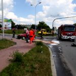 01.07.2015. Wypadek na skrzyżowaniu ulic Krakowskiej i Podklasztornej / Stanisław Blinstrub / Radio Kielce