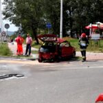 01.07.2015. Wypadek na skrzyżowaniu ulic Krakowskiej i Podklasztornej / Stanisław Blinstrub / Radio Kielce