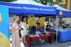 03.07.2015. Stoisko OHP na ulicy Sienkiewicza / Kamil Król / Radio Kielce