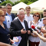 06.07.2015. Konferencja PiS na placu Artystów / Kamil Król / Radio Kielce