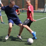 15.07.2015. Wakacje z Futbolem 2015. Mecz KSM Banda - Zlepka Team / Kamil Król / Radio Kielce