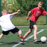 15.07.2015. Wakacje z Futbolem 2015. Mecz KSM Banda - Zlepka Team / Kamil Król / Radio Kielce