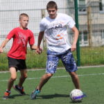 15.07.2015. Wakacje z Futbolem 2015. Mecz KSM Banda - Zlepka Team / Kamil Król / Radio Kielce