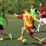 15.07.2015. Wakacje z Futbolem 2015. Mecz Słabiaki FC - JGSM Patriotic / Kamil Król / Radio Kielce