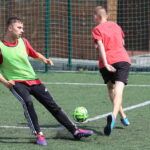 15.07.2015. Wakacje z Futbolem 2015. Mecz Słabiaki FC - JGSM Patriotic / Kamil Król / Radio Kielce