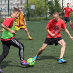 15.07.2015. Wakacje z Futbolem 2015. Mecz Słabiaki FC - JGSM Patriotic / Kamil Król / Radio Kielce