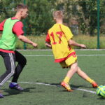 15.07.2015. Wakacje z Futbolem 2015. Mecz Słabiaki FC - JGSM Patriotic / Kamil Król / Radio Kielce
