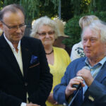 2.7.2015 Busko-Zdrój. XXI MFM im. K. Jamroz. Jerzy Maksymiuk ma swoje słoneczko w Alei Gwiazd w Busku-Zdroju / Leszek Ślusarski / Radio Kielce