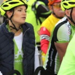 10.7.2015 Kielce. Na Kadzielni powstaje spot promujący Trasy rowerowe w Polsce Wschodniej Green Velo / Wojciech Habdas / Radio Kielce