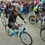 10.7.2015 Kielce. Na Kadzielni powstaje spot promujący Trasy rowerowe w Polsce Wschodniej Green Velo / Wojciech Habdas / Radio Kielce