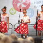 13.7.2015 Kielce. Roztańczony korowód uczestników Festiwalu Harcerskiego przeszedł ulicami Kielc. Prezydent wręczył harcerzom klucze do miasta. / Wojciech Habdas / Radio Kielce