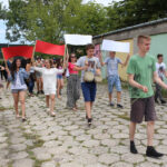 16.7.2015 Kielce. Baza Zbożowa. Próby przed finałem projektu "Evanescence" w ramach programu Erasmus+ / Wojciech Habdas / Radio Kielce