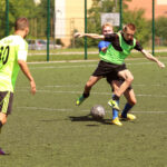 22.7.2015 Kielce. Wakacje z futbolem. Mecz Szybcy i wściekli - Hebany / Wojciech Habdas / Radio Kielce