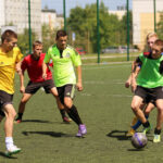 22.7.2015 Kielce. Wakacje z futbolem. Mecz Szybcy i wściekli - Hebany / Wojciech Habdas / Radio Kielce