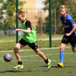 22.7.2015 Kielce. Wakacje z futbolem. Mecz Szybcy i wściekli - Hebany / Wojciech Habdas / Radio Kielce