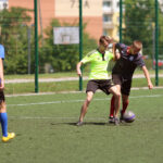 22.7.2015 Kielce. Wakacje z futbolem. Mecz Szybcy i wściekli - Hebany / Wojciech Habdas / Radio Kielce