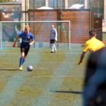 22.7.2015 Kielce. Wakacje z futbolem. Mecz Szybcy i wściekli - Hebany / Wojciech Habdas / Radio Kielce