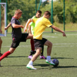 22.7.2015 Kielce. Wakacje z futbolem. Mecz Szybcy i wściekli - Hebany / Wojciech Habdas / Radio Kielce