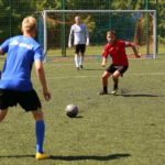 22.7.2015 Kielce. Wakacje z futbolem. Mecz Szybcy i wściekli - Hebany / Wojciech Habdas / Radio Kielce