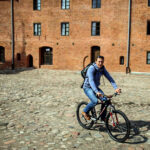 29.7.2015 Lidzbark Warmiński. Z lokalną grupą rowerzystów wybraliśmy się na wycieczkę fragmentem szlaku Green Velo prowadzącym do Stoczka Klasztornego. / Wojciech Habdas / Radio Kielce