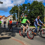 29.7.2015 Lidzbark Warmiński. Z lokalną grupą rowerzystów wybraliśmy się na wycieczkę fragmentem szlaku Green Velo prowadzącym do Stoczka Klasztornego. / Wojciech Habdas / Radio Kielce