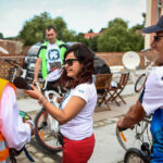 29.7.2015 Lidzbark Warmiński. Z lokalną grupą rowerzystów wybraliśmy się na wycieczkę fragmentem szlaku Green Velo prowadzącym do Stoczka Klasztornego. Po powrocie dzieliliśmy się wrażeniami, wzajemnie i ze słuchaczami Radia Kielce / Wojciech Habdas / Radio Kielce