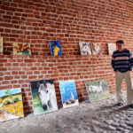 29.7.2015 Lidzbark Warmiński. Z lokalną grupą rowerzystów wybraliśmy się na wycieczkę fragmentem szlaku Green Velo prowadzącym do Stoczka Klasztornego. / Wojciech Habdas / Radio Kielce