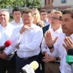 31.7.2015 Kielce. Konferencja SLD / Wojciech Habdas / Radio Kielce