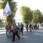 11.7.2015 Kielce. Marsz upamiętniający 72. rocznicę zbrodni wołyńskiej. / Włodzimierz Batóg / Radio Kielce