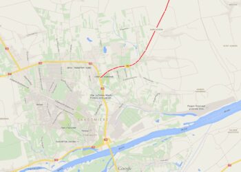ul. Lubelska w Sandomierzu / Google Map