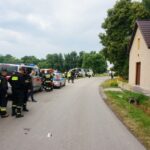 08.07.2015 Słupia. Powiat jędrzejowski. Zderzenie autokaru i ciężarówki / Paweł Klepka / Radio Kielce