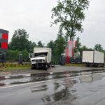 08.07.2015 Kielce. Zderzenie ciężarówek na ulicy Warszawskiej / Stanisław Blinstrub / Radio Kielce