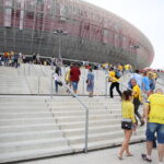 29.08.2015. Vive - PSG. Towarzyski mecz piłki ręcznej w Krakowie. Kieleccy kibice w drodze na pojedynek / Kamil Król / Radio Kielce