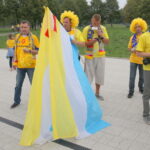 29.08.2015. Vive - PSG. Towarzyski mecz piłki ręcznej w Krakowie. Kieleccy kibice w drodze na pojedynek / Kamil Król / Radio Kielce