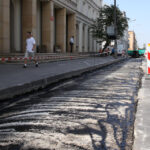 Remont nawierzchni na ulicy Seminaryjskiej (5 sierpnia 2015 r.) / Piotr Michalski / Radio Kielce