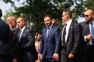 Andrzej Duda w Jędrzejowie. Spotkanie z mieszkańcami / Stanisław Blinstrub / Radio Kielce