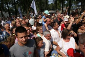 Andrzej Duda w Jędrzejowie. Spotkanie z mieszkańcami / Stanisław Blinstrub / Radio Kielce