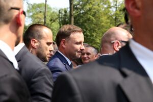 Andrzej Duda w Jędrzejowie. Spotkanie z mieszkańcami / Stanisław Blinstrub / Radio Kielce