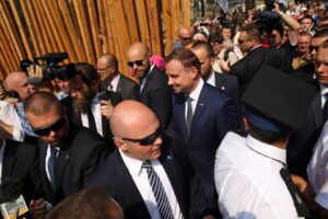 Andrzej Duda w Jędrzejowie. Spotkanie z mieszkańcami / Stanisław Blinstrub / Radio Kielce