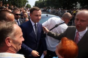 Andrzej Duda w Jędrzejowie. Spotkanie z mieszkańcami / Stanisław Blinstrub / Radio Kielce