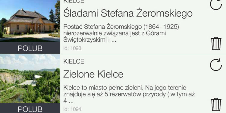 Aplikacja turyści / Urząd Miasta Kielce