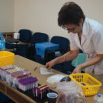 10.08.2015. Żołnierze z CPdMZ na kieleckiej Bukówce oddają krew / Kamil Król / Radio Kielce