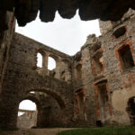 25.8.2015 Ujazd. Zamek Krzyżtopór na szlaku Green Velo w województwie świętokrzyskim. / Krzysztof Żołądek / Radio Kielce