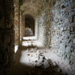 25.8.2015 Ujazd. Zamek Krzyżtopór na szlaku Green Velo w województwie świętokrzyskim. / Krzysztof Żołądek / Radio Kielce