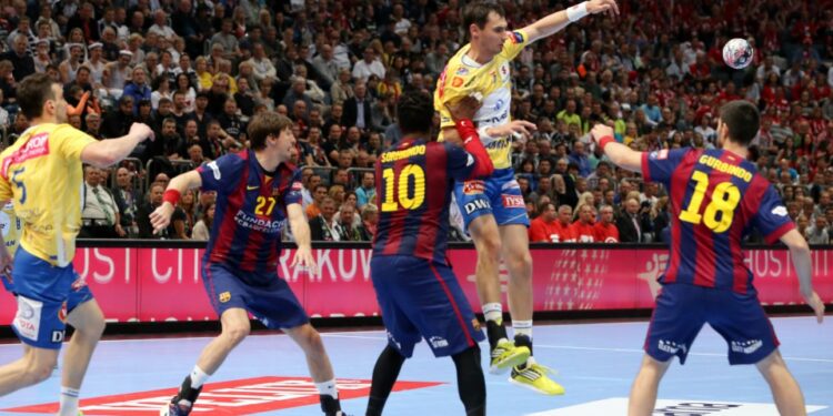 30.05.2015 Final4. Mecz Vive Tauron Kielce - -FC Barcelona / Stanisław Blinstrub / Radio Kielce