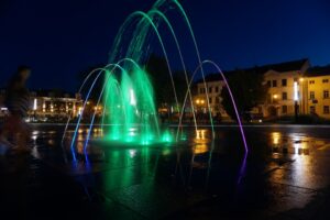 03.08.2015. Rynek nocą / Stanisław Blinstrub / Radio Kielce